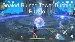 Sealed Ruined Tower Bubble Puzzle | Genshin Impact 4.2