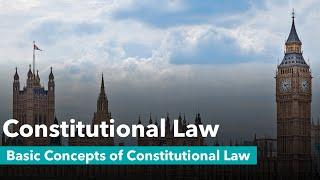 Basic Concepts of the Constitution - Constitutional Law