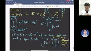 【Lecture 8】Basis and Coordinate Systems - with Nge Kie Seng 20230222 | Intro to Linear Algebra