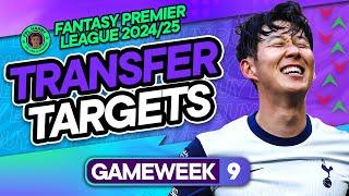 MY FPL GW9 TRANSFER TARGETS ️ Son vs Salah vs Palmer? | Fantasy Premier League 2024/25