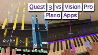 Learning Piano on Quest 3 vs Vision Pro