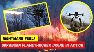 The Ukrainian armed forces are using 'flamethrower' drones to destroy Russian positions