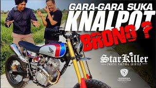 Pengin pakai knalpot Brong, tapi ?- Honda GL Pro Custom Tracker Bike