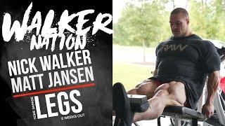 Nick Walker | Leg day with Matt Jansen [5 weeks out]