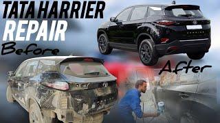 Tata harrier Accident Repairing And Denting Painting @RafiUk04