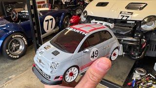 TINY RC ABARTH 1/28 MINI Z FRONT WHEEL DRIVE !  4K