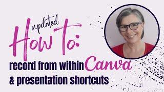 How to record videos from within Canva