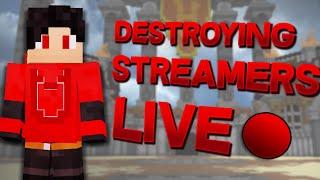 DESTROYING STREAMERS LIVE | hypixel duels (@BrianRanger68, @SlicedMC)