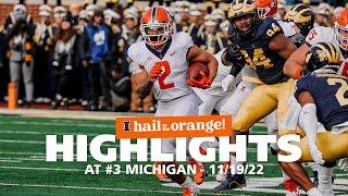 Illini Football | Highlights at #3 Michigan 11/19/22