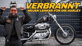 Verbrannt & neuer Lenker für die Harley Sportster