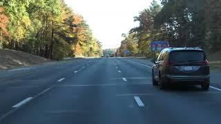 Driving from Chancellorsville to Richmond on the I-15 : 4K Widescreen.