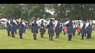 Johnstone Pipe Band at the 2024 Scottish Championships in Dumbarton