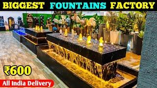 Biggest Water Fountain Factory in India | Home Decor Fountains Artificial Plants Manufacturer