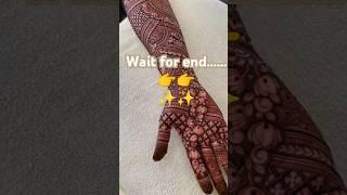 Wait for end... # top 2025 bridal mehndi designs # subscribe # youtube # shorts feed # shorts viral