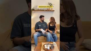 Minimum effort #funny #comedy #couple #explore #shorts #marriage