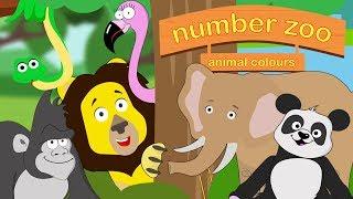 Learn Animal Colours For Children | Number Zoo | Toddler Fun Learning