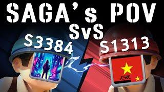 SAGA | New Super Player |  Topwar 서버전 3384 vs 1313 | TW SvS 3384 vs 1313