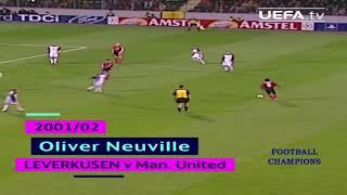 Olivier Neuville starkes Tor, Leverkuson vs Manchester UEFA Champions League