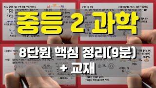 [중2 과학] 8단원(열과 우리생활) 핵심 정리(9분) + 교재