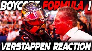 MAX VERSTAPPEN TO  BOYCOTT FORMULA 1