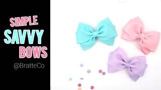 Easy Hair Bow Tutorial | Simple Stacked Bows