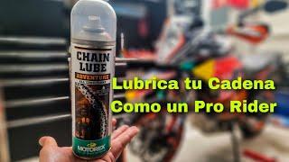 Como LUBRICAR CADENA de MOTO ktm 1190 Adventure R con MOTOREX