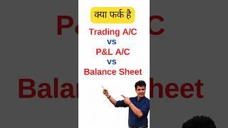 Difference between Income statement and Balance sheet #shorts #accounting #finalaccount #finance