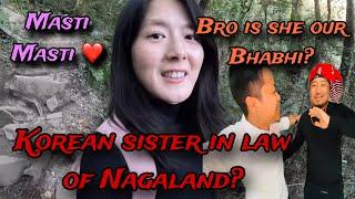 Ahemm! Chemistry between Korea & Nagaland with @therovingnaga4982 & @sunny.jasmin  