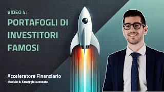 Analisi Dei Portafogli Di Investitori Famosi (Acceleratore Finanziario)