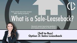 Sell and buy a house, Option 2: Sales Leaseback 판매리스백  팔고 집을 사는 방법 미국부동산