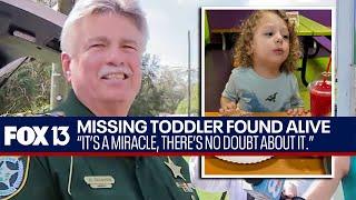 "It's a miracle': Toddler missing more than 24 hours found in the woods