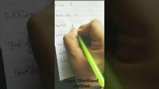 Legal Shorthand outlines l Dictationstenoforyou l English Shorthand dictation l Subscribe us l