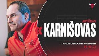 TRADE DEADLINE MEDIA AVAILABILITY: Artūras Karnišovas (02.09.2023)