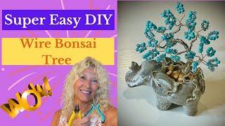 How to make a Wire Bonsai Tree - Mini Wire Tree, #wireart