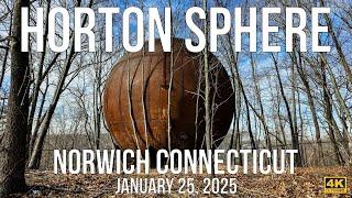 A Horton Sphere in Norwich, Connecticut in 2025.