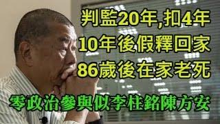 明年開始放人。47人判刑簡單機械二級化。黎智續作供真真假假。最差情況已可計算按現有法例安排或可於10年後86歲時假釋。盛智文果然係猶太商人奇材。幫中產中老年港人尋找第二家園確係大商機。241122