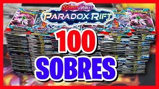 ABRIENDO 100 SOBRES PARADOX RIFT! MEGA APERTURA DE CARTAS POKÉMON 2023