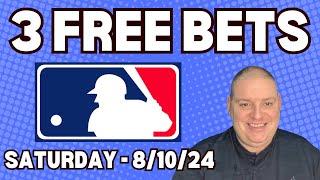 Saturday 3 Free MLB Picks & Betting Predictions - 8/10/24 l Picks & Parlays l #mlbbets