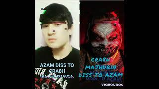 QO'QONGA VA CRA8H MAJHDR1NGA DISS OTKAN AZAM va CRA8H MAJHDR1N (DISS TRACKLARI)