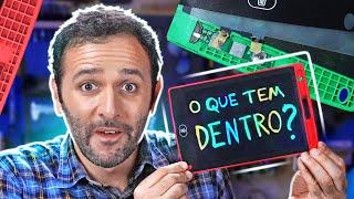 O que tem DENTRO de um TABLET LCD INFANTIL?