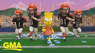 'The Simpsons' take over Monday Night Football