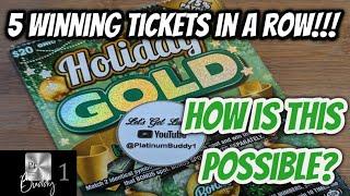 🟡FIRST TIME EVER!🟢5 WINNERS in a ROW!!🟡Holiday GOLD🟢Has this ever happened before???🟡Ohio Lottery