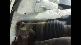 Excessive play in inner tie rod, video is showing outer tie rod