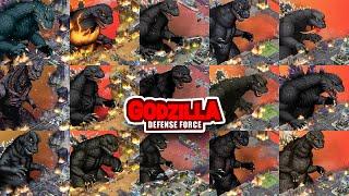 ALL GODZILLA Stage in Godzilla defense force ゴジラディフェンスフォース 所有哥斯拉哥斯拉防御部队 ゴジラディフェンスフォースのすべてのゴジライントロ