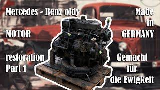 German Truck Engine Restoration from 1956! Mercedes Benz L 312 - OM312A