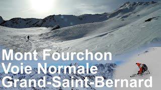 Mont Fourchon via the Col du Grand-Saint-Bernard Valais Switzerland Pennine Alps ski touring