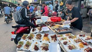 Compilation Food Market In Cambodia - Daily Lifestyle & Activities Of Khmer People In Food Market