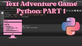 Text adventure game python | PART 1 (Beginners)