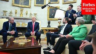 BREAKING NEWS: Trump Takes Questions From Reporters While Hosting Ireland's Taoiseach In Oval Office