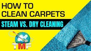 STEAM CLEANING VS DRY CARPET CLEANING // ROB ALLEN TMF STORE // HOW TO CLEAN A CARPET //